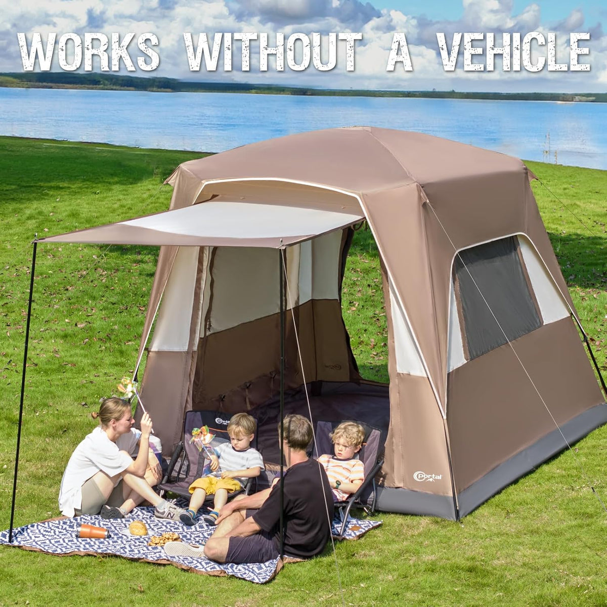 2-in-1 5 Person SUV Tent with Porch F5354