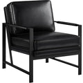 Light Brown PU Leather Armchair Set of 2 T431