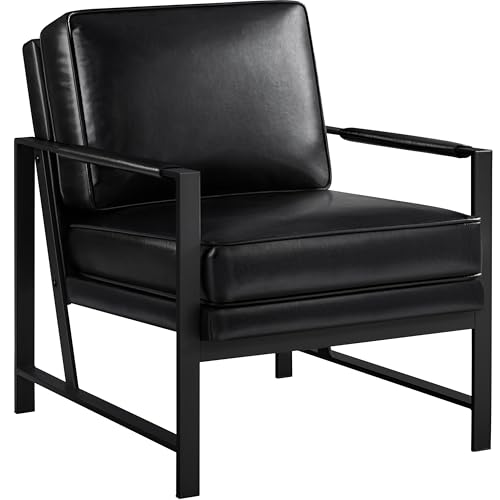 Light Brown PU Leather Armchair Set of 2 T431