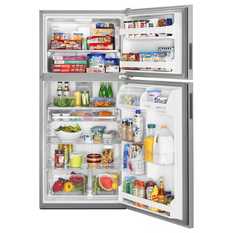 21 cu. ft. Top Freezer Refrigerator in Stainless Steel P73278
