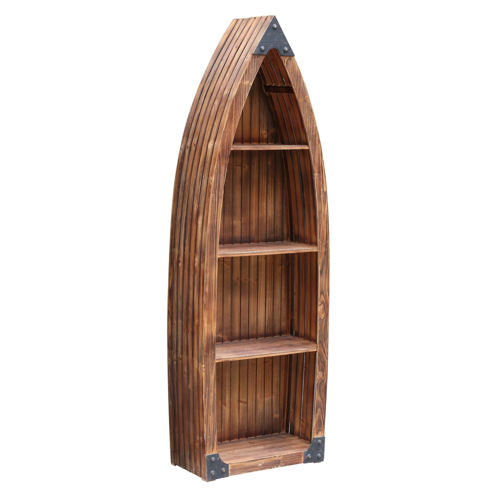 Rustic Wood 3 Shelf Bookcase C351