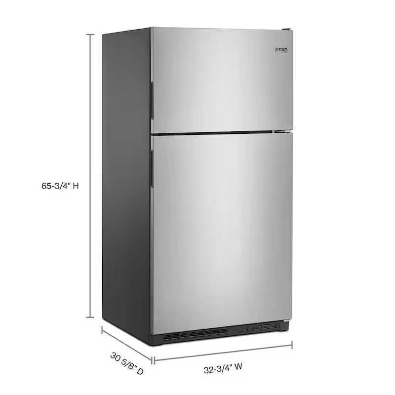 21 cu. ft. Top Freezer Refrigerator in Stainless Steel P73278