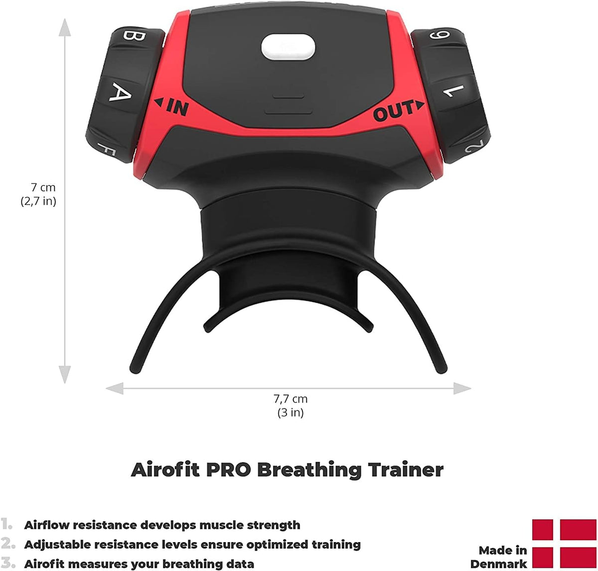 Breathing Exercise Device Muscle Trainer Pack of 2 P7297