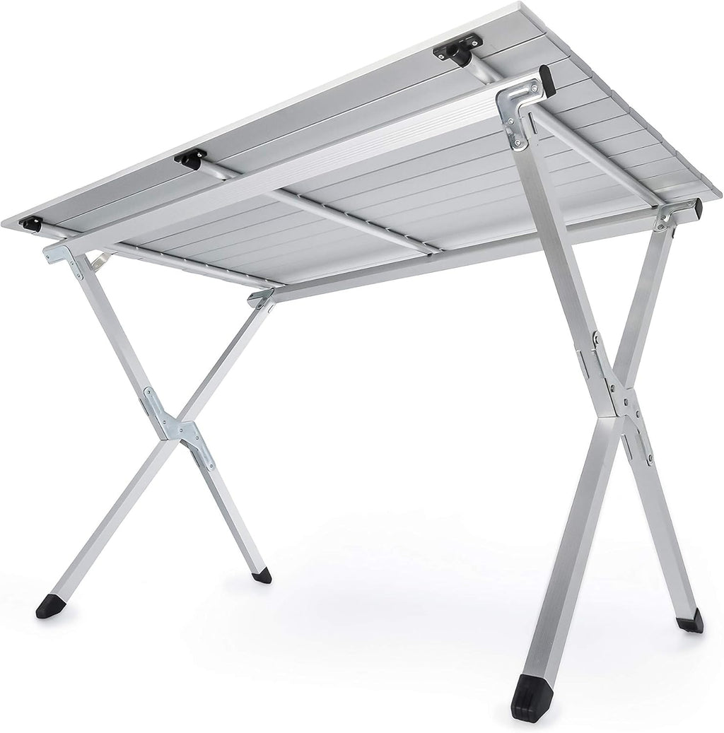 Aluminum Roll-Up Campsite Table with Carrying Bag S58129
