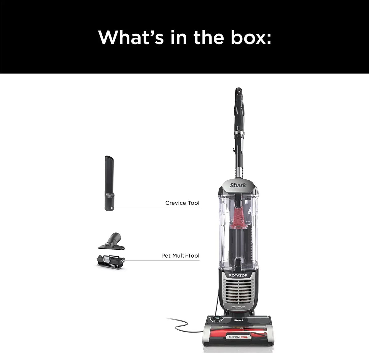 Charcoal Upright Vacuum with 2.9 L Dust Cup M5776