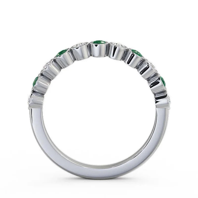 14K White Gold Diamond Eternity Band M79156