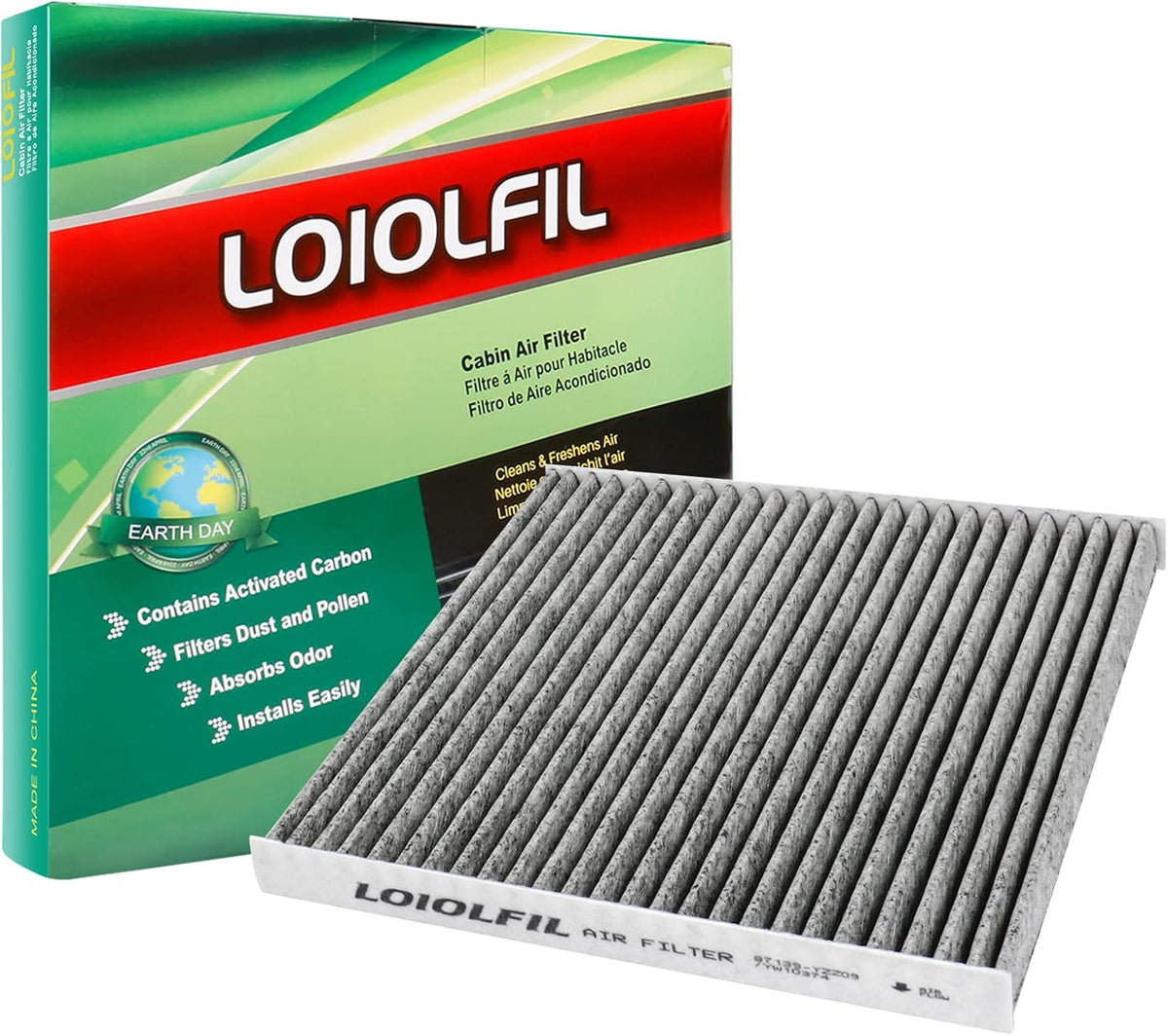 Cabin Air Filter with Activated Carbon Pack of 2 A890156