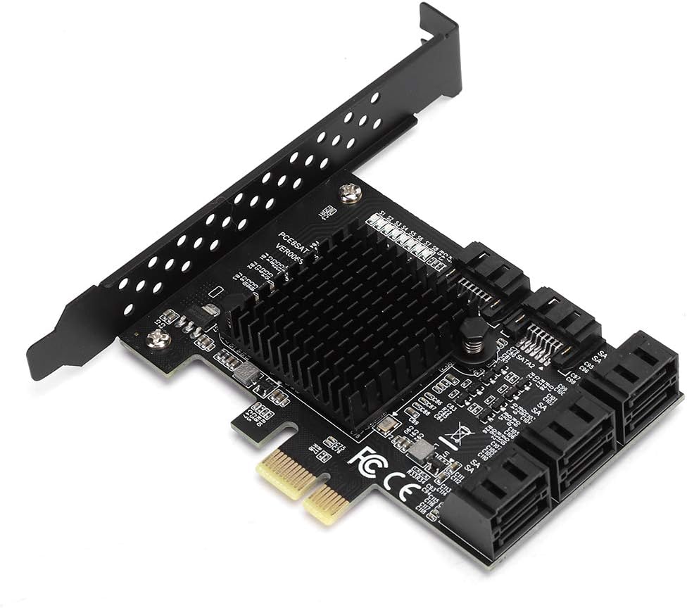 8 Ports PCI-E to SATA 3.0 Expansion Card with Driver Disc U93797