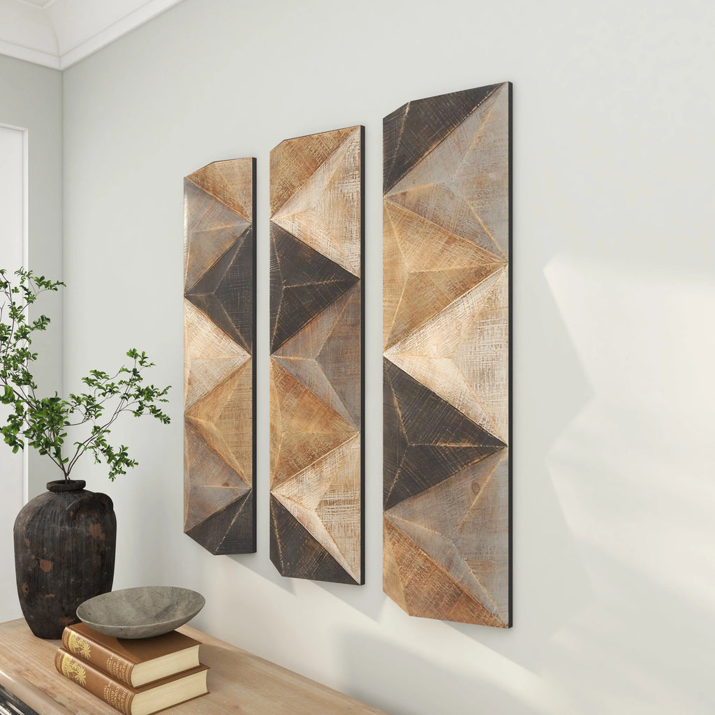 Farmhouse Carved Wood Wall Décor I9400