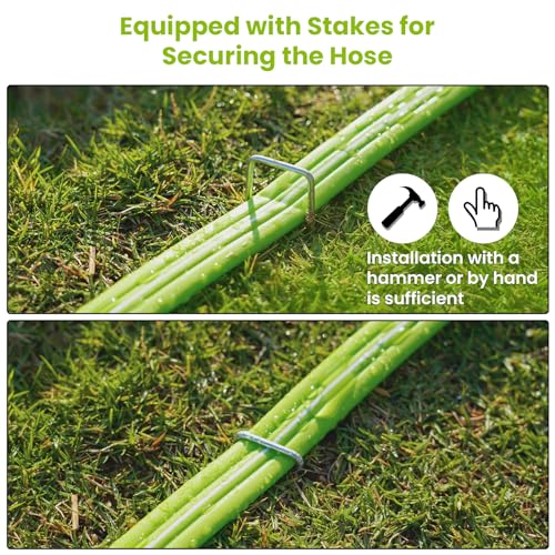 50FT Leakproof Soaker Hose with Stakes S95632