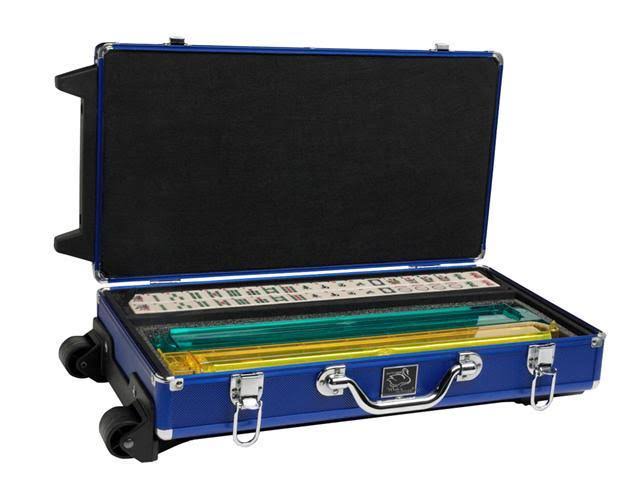 White Ivory Tiles Wheeled Aluminum Case R8117