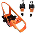 Orange Black Motorcycle Wheel Chock Combo Kit V289170