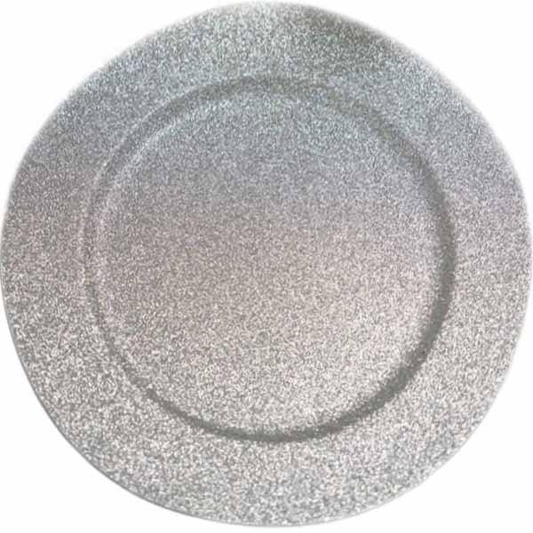 24 Pcs Silver Round Charger Plates X837