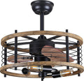 20-inch Caged Ceiling Fan with Light F54716
