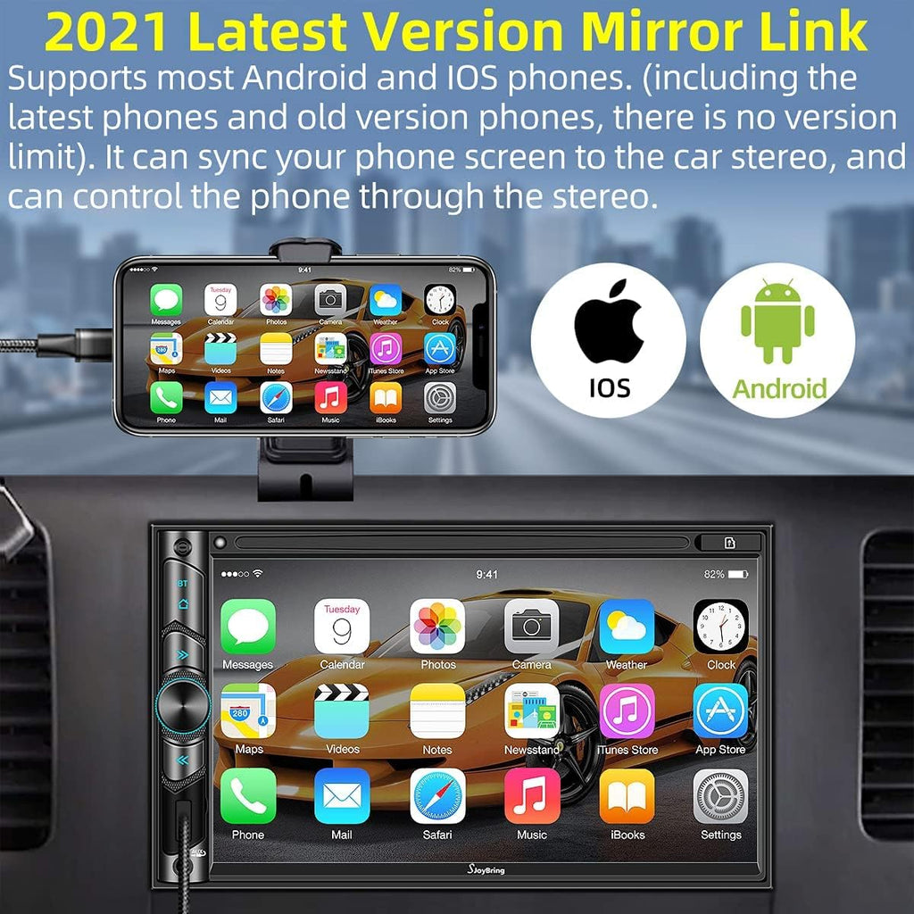 7" Capacitive Touchscreen Car Stereo with Bluetooth 5.0 T661678