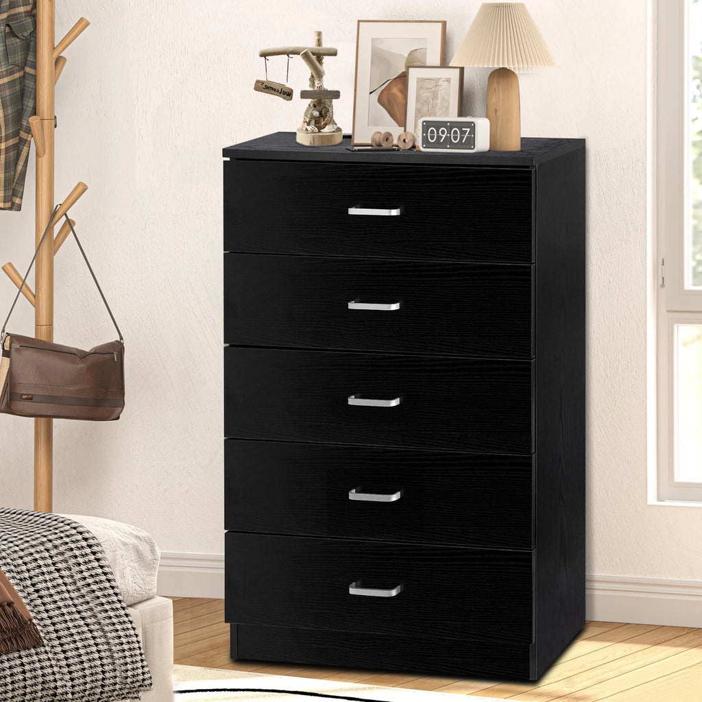Black 5 Drawer Dresser V87286