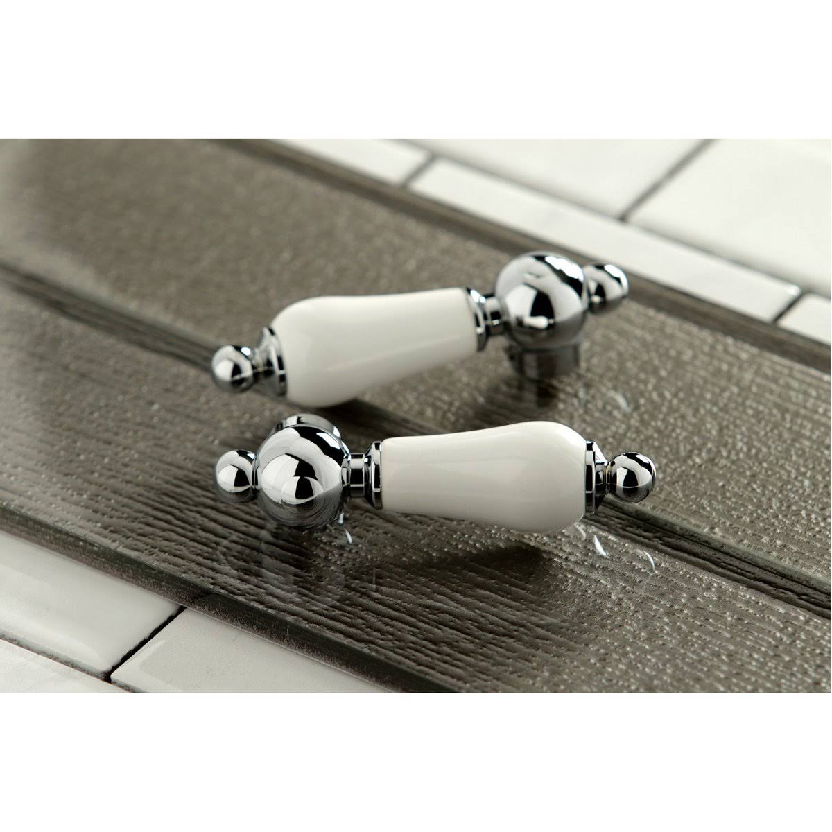 Polished Chrome Wall Mount Bathroom Faucet Y664