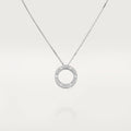 Screw Love Necklace With Diamond Paved N3711