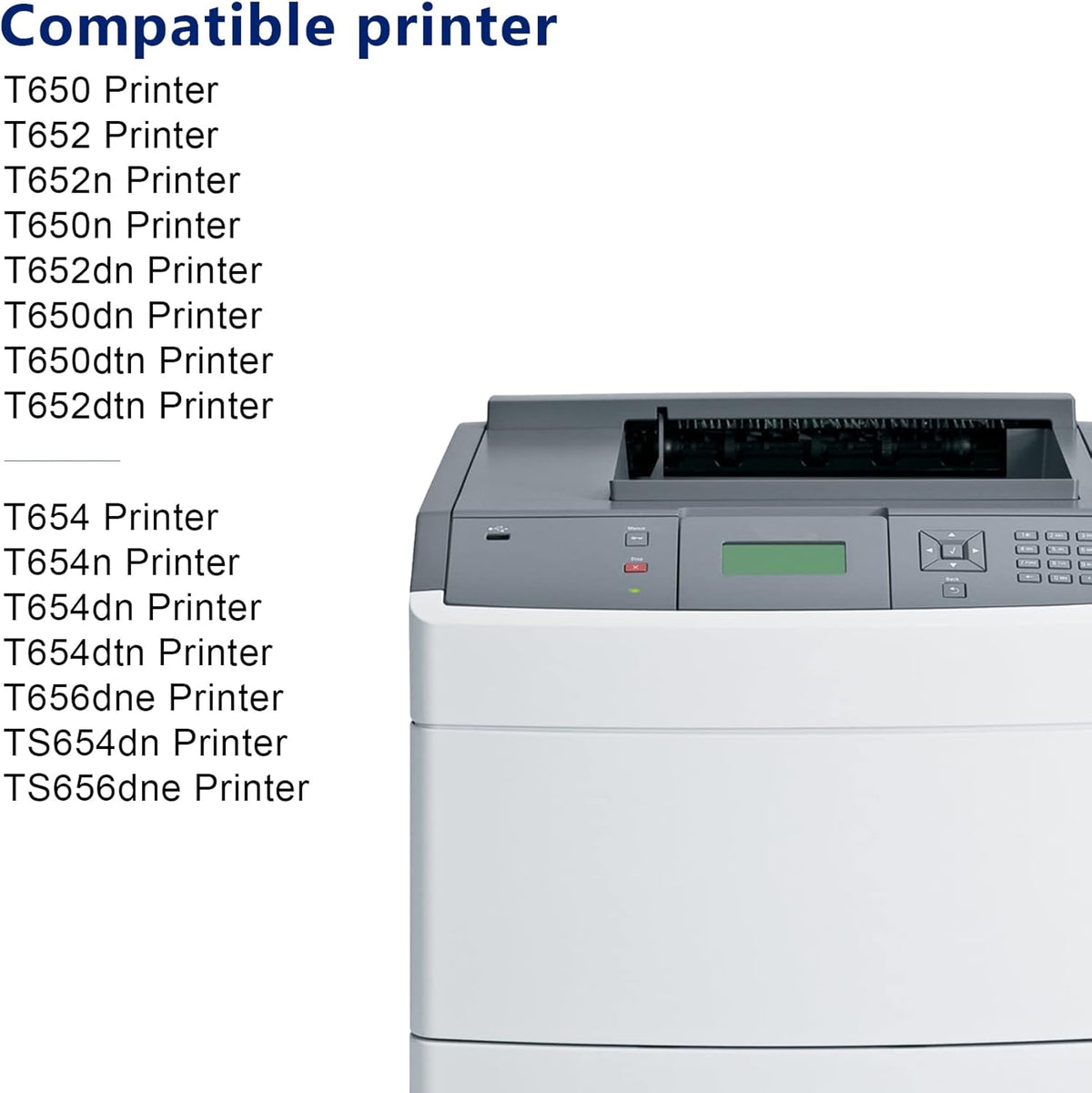 Compatible T650 Toner Cartridge 1 Pack Black P890