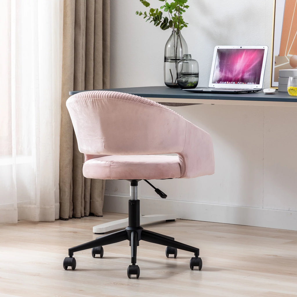 Pink Adjustable Office Chair with Wheels Z309