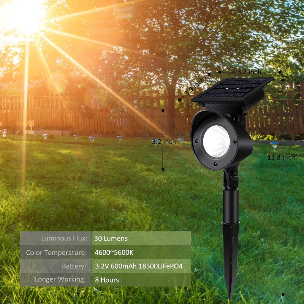 Waterproof 360° Adjustable Solar Spot Lights 4 Pack Warm White F8908