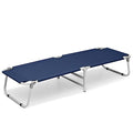 Navy Blue Folding Camping Cot with Storage Bag P5840