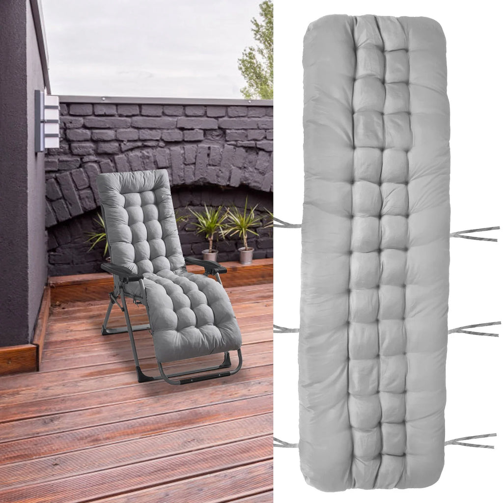 Grey Rocking Chair Cushion 67x22in P186