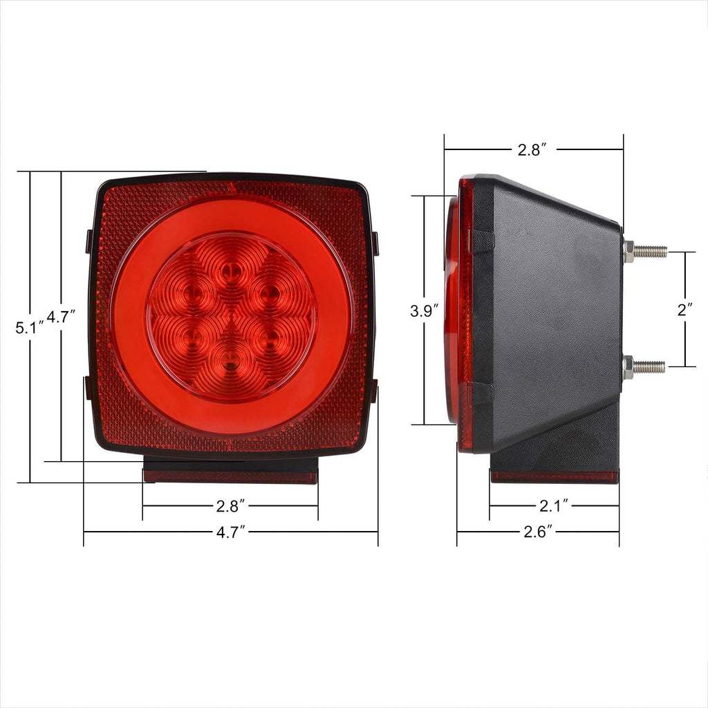 Submersible LED Trailer Light Kit IP68 Waterproof Z2698