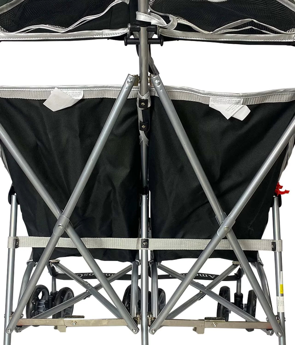 Black Double Umbrella Stroller with EVA Wheel K971