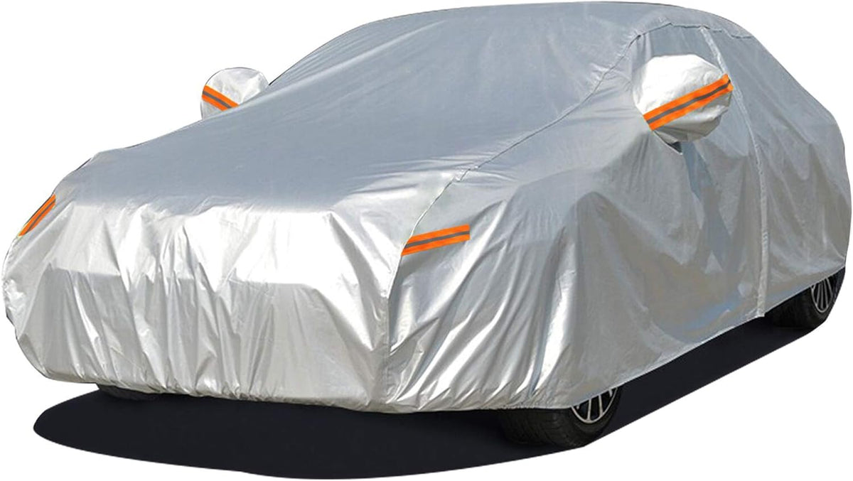 SUV Car Cover Waterproof All Weather Breathable Oxford Cloth with Zipper Door P9819