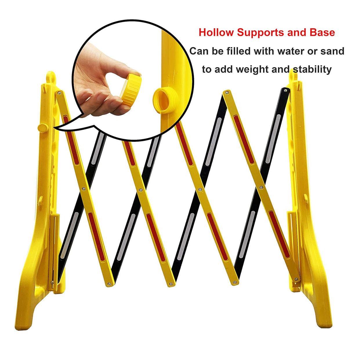 Expandable Water Filled Plastic Safety Barrier M5244