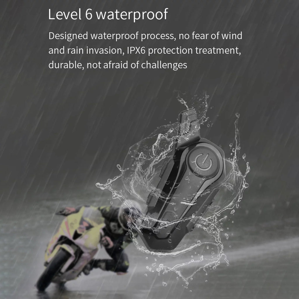 Waterproof Motorcycle BT Intercom Helmet BT Headset X944