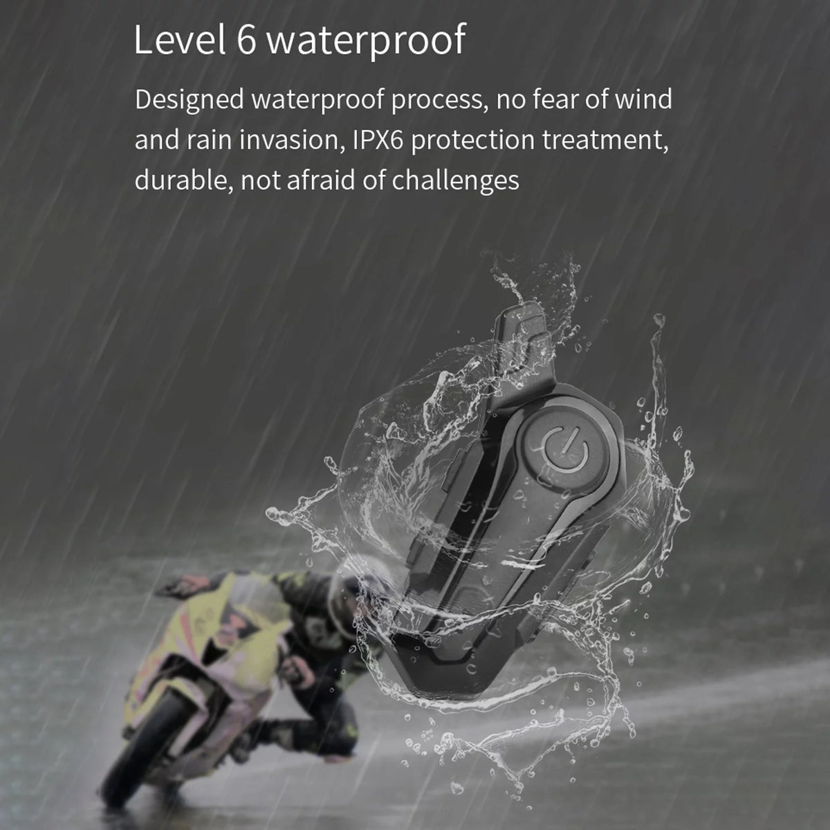 Waterproof Motorcycle BT Intercom Helmet BT Headset X944