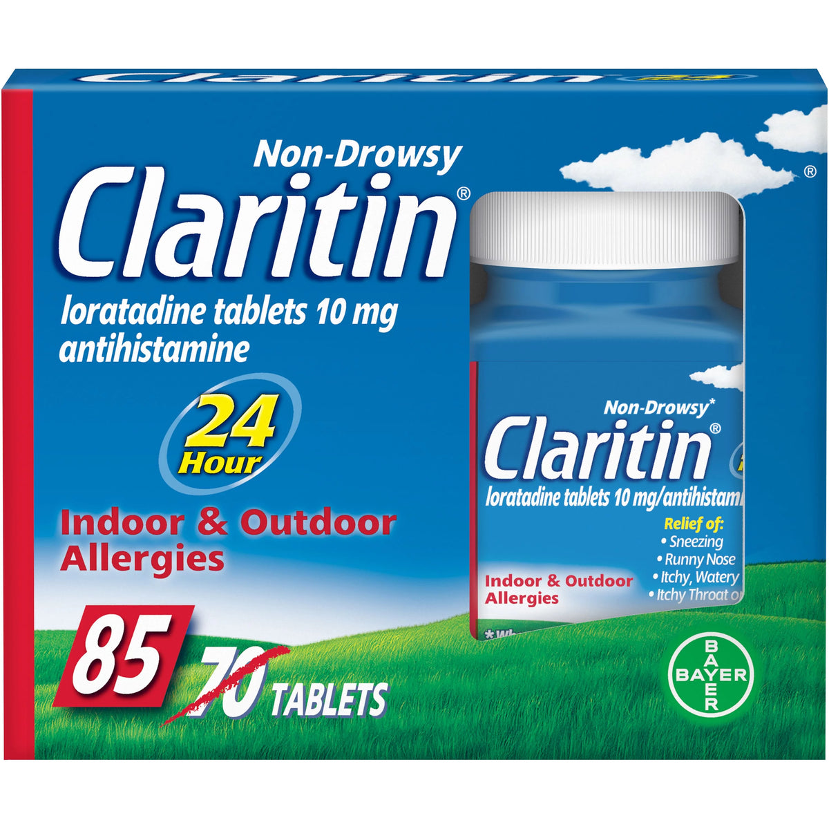 10 mg 85 Ct Non-Drowsy Allergy Relief Tablets H262