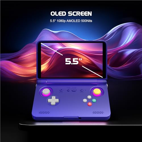 Black 5.5" AMOLED 1080P Retro Game Console N21658
