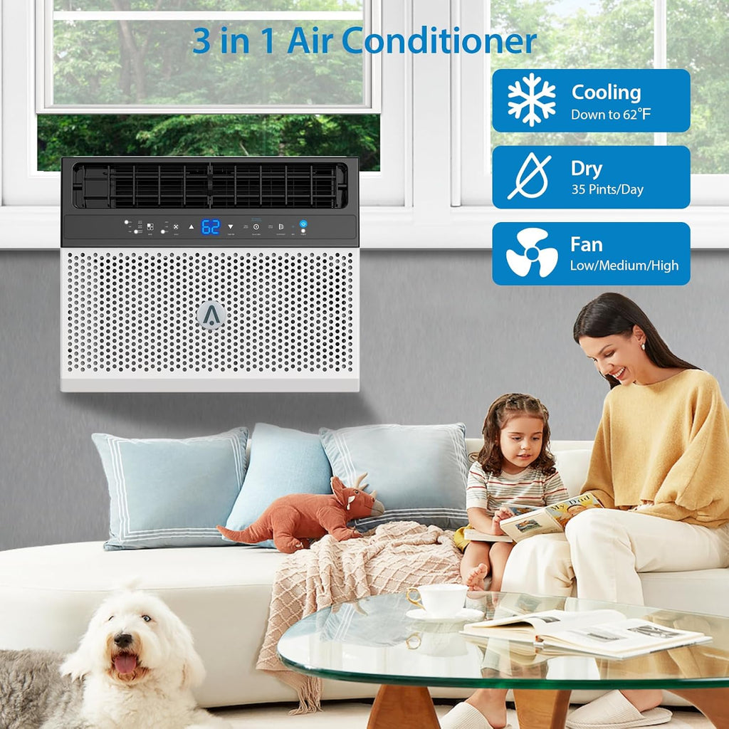 U-Shaped Window Air Conditioner, 6000BTU F8138