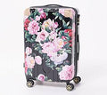 Black Floral Spinner Suitcase R80794