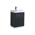 24 in. Free Standing Black Bathroom Vanity V361427