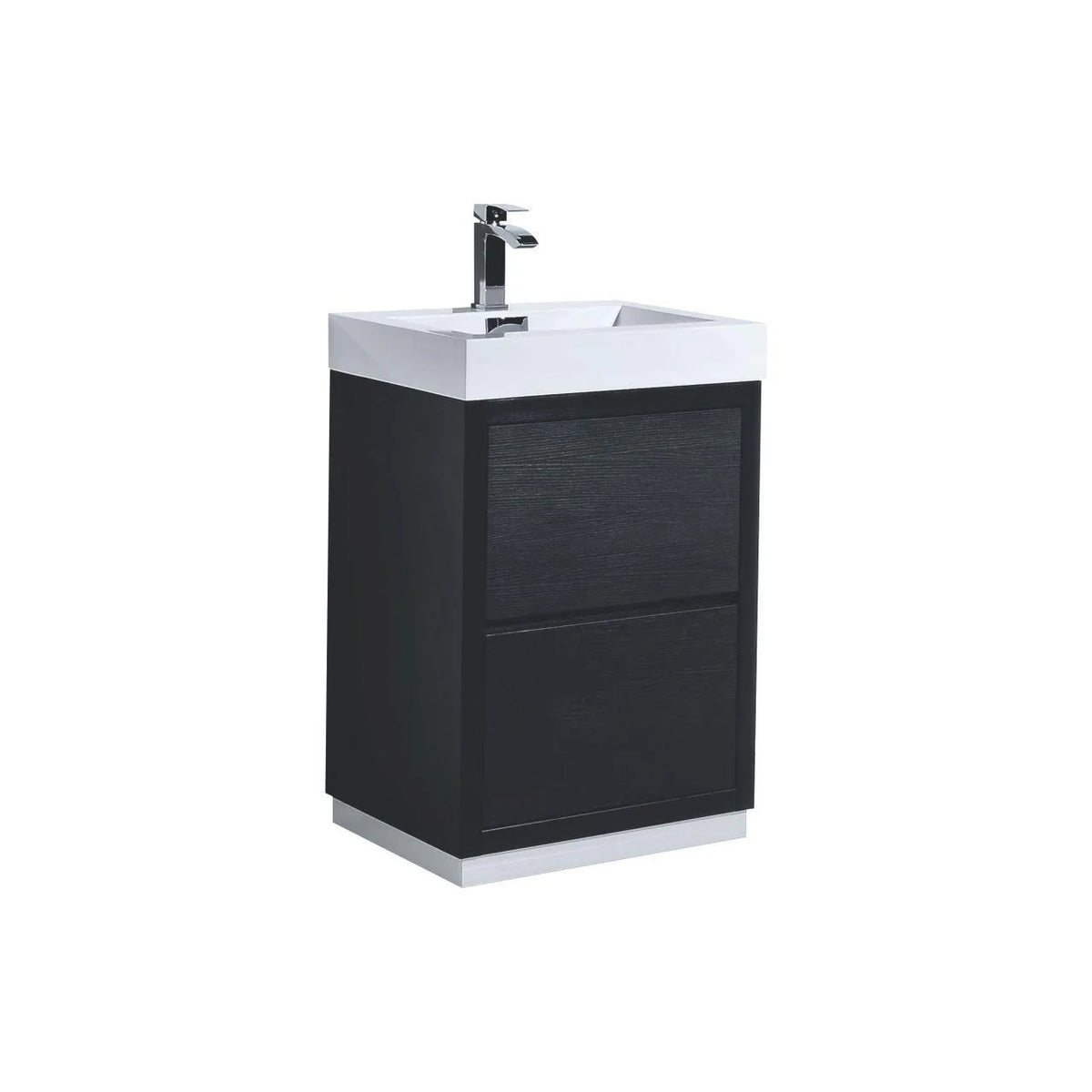 24 in. Free Standing Black Bathroom Vanity V361427