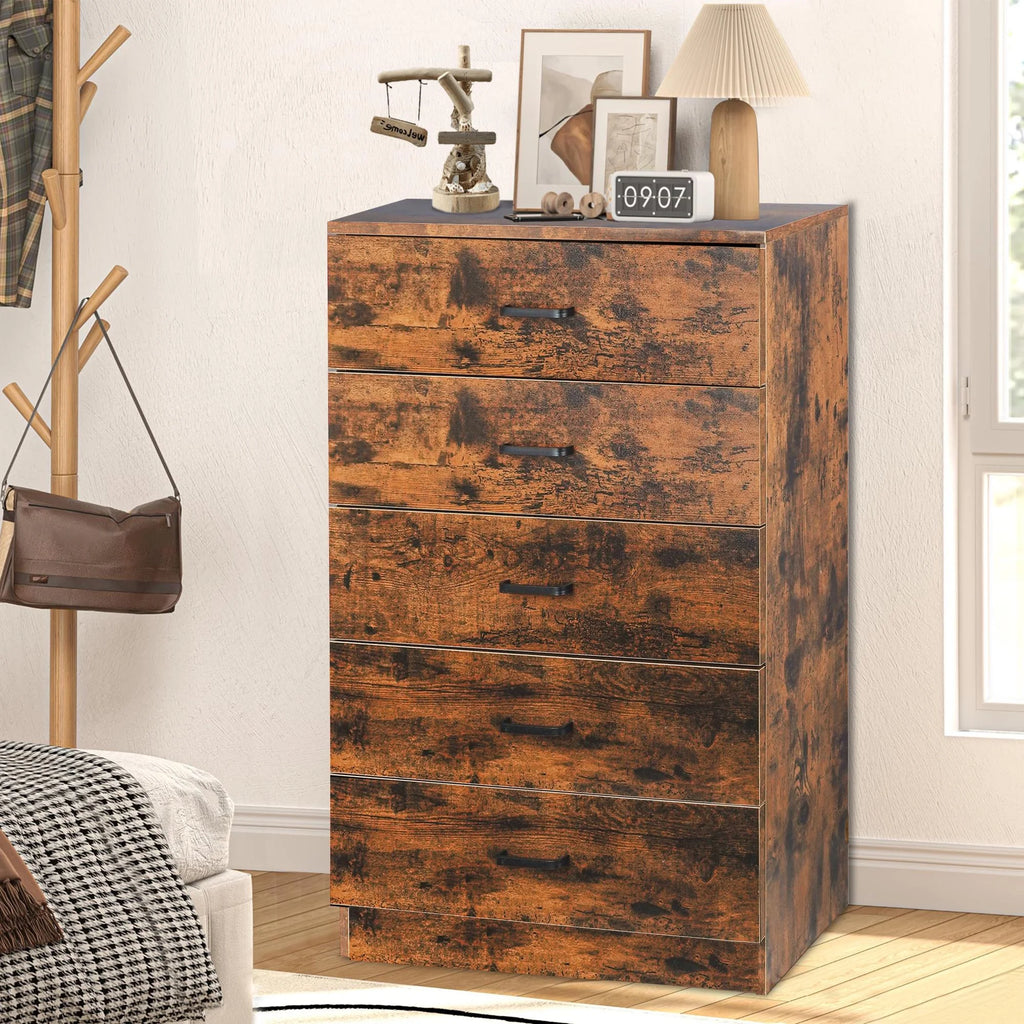 Black 5 Drawer Dresser V87286