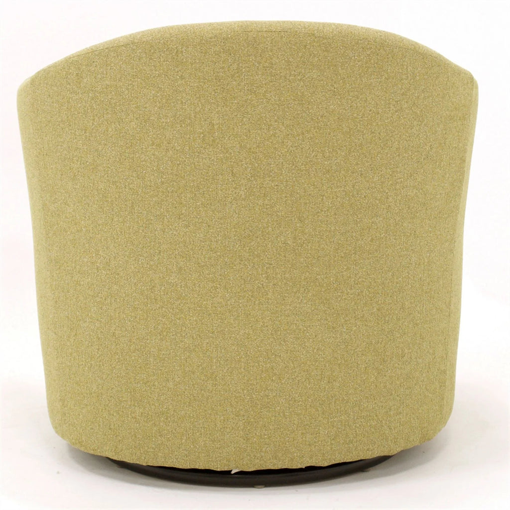 Yellow Fabric Tufted Swivel Chair L102392