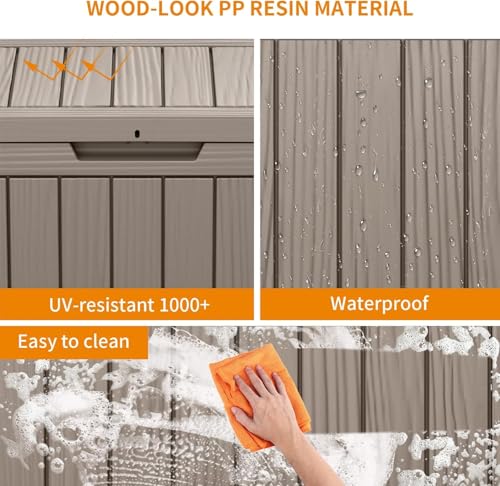 150 Gallon Waterproof Resin Outdoor Storage Box S942