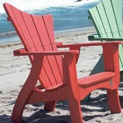 Lime Wash Wood Adirondack Chair O171