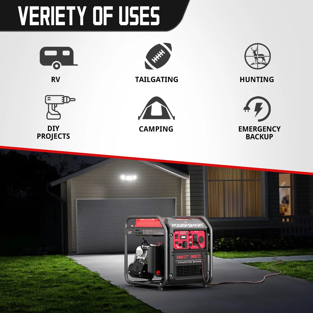 4400-Watt Gasoline Generator K182