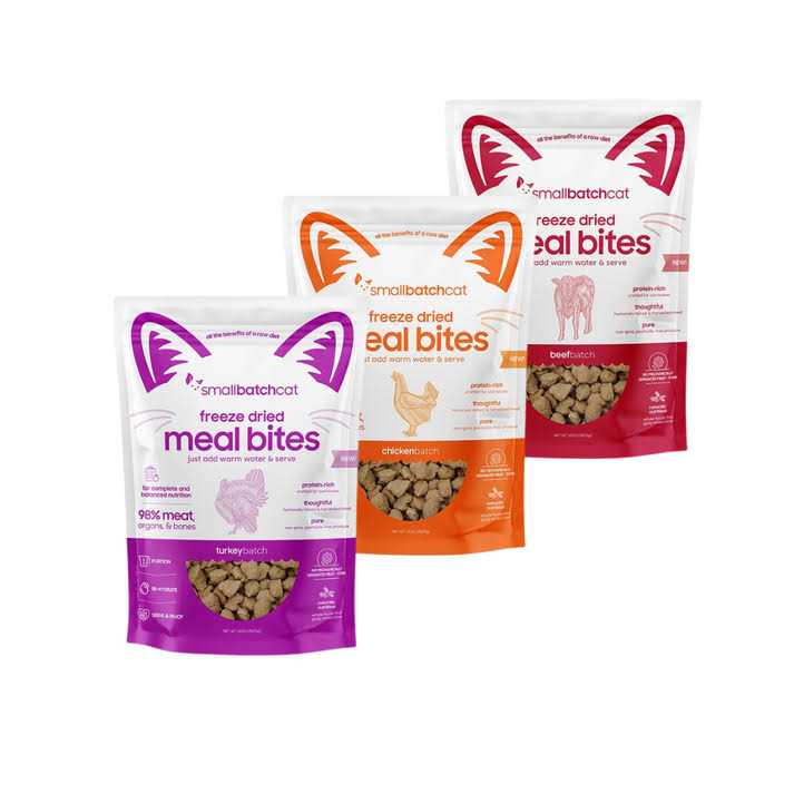 Freeze-Dried Cat Beef Meal Bites 10 oz L590