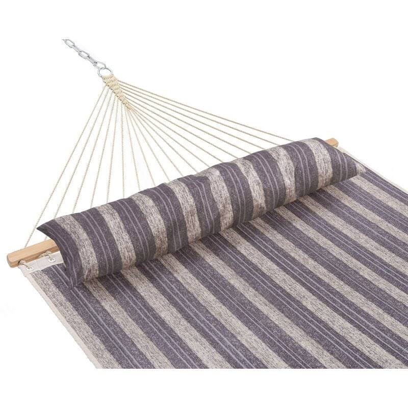Blue Stripe Padded Hammock with Spreader Bar Q949