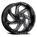 20x9 Black Machine Lip Wheels B67111