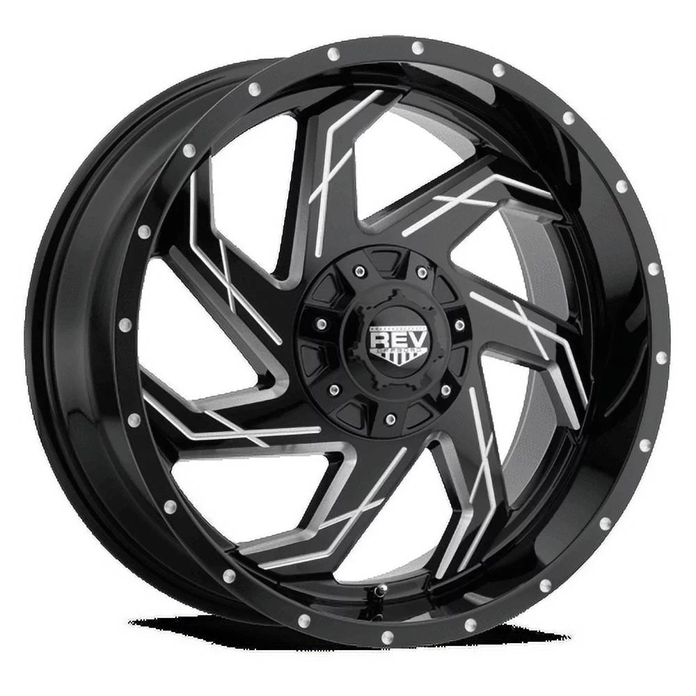 20x9 Black Machine Lip Wheels B67111