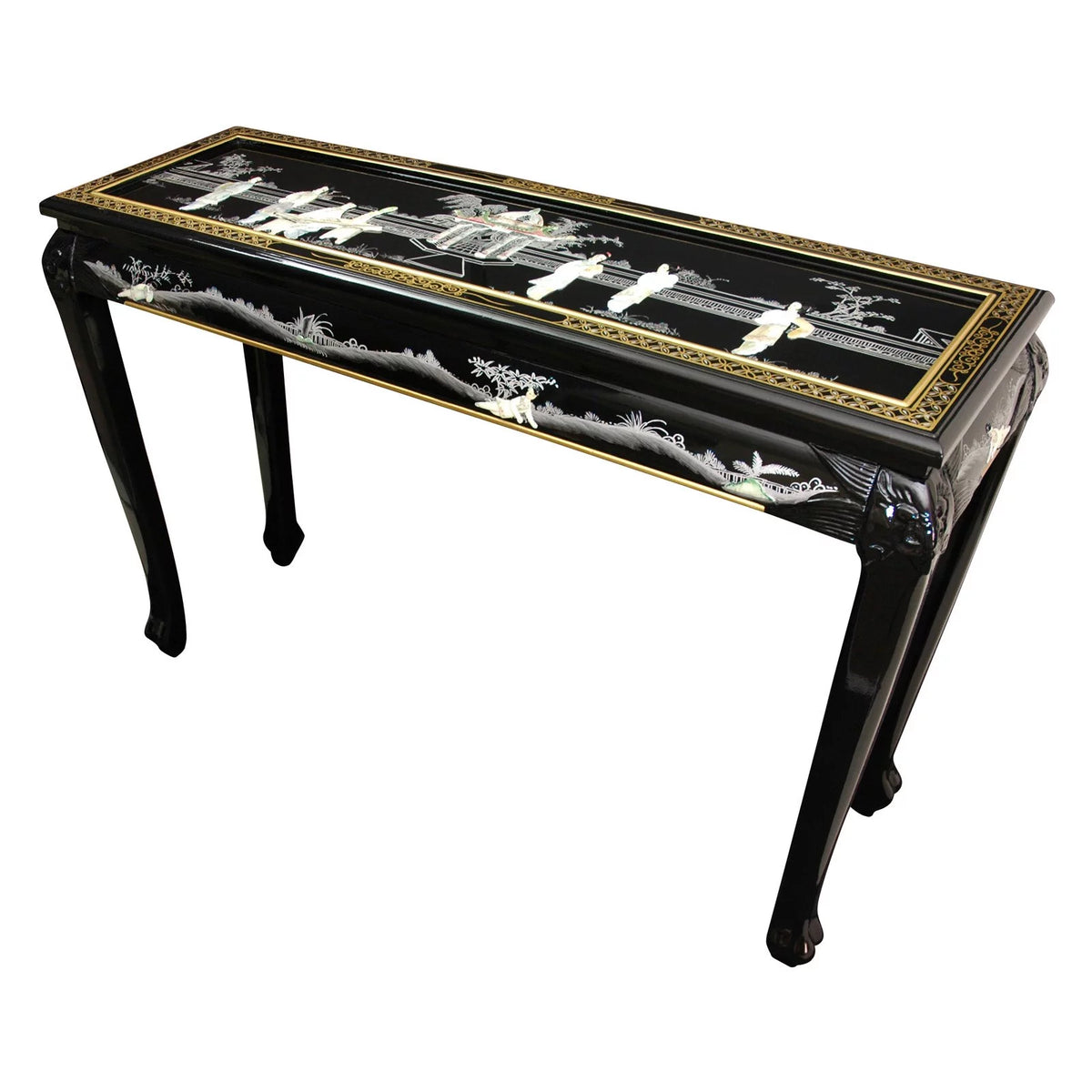 29" Mother of Pearl Lacquer Console Table M131