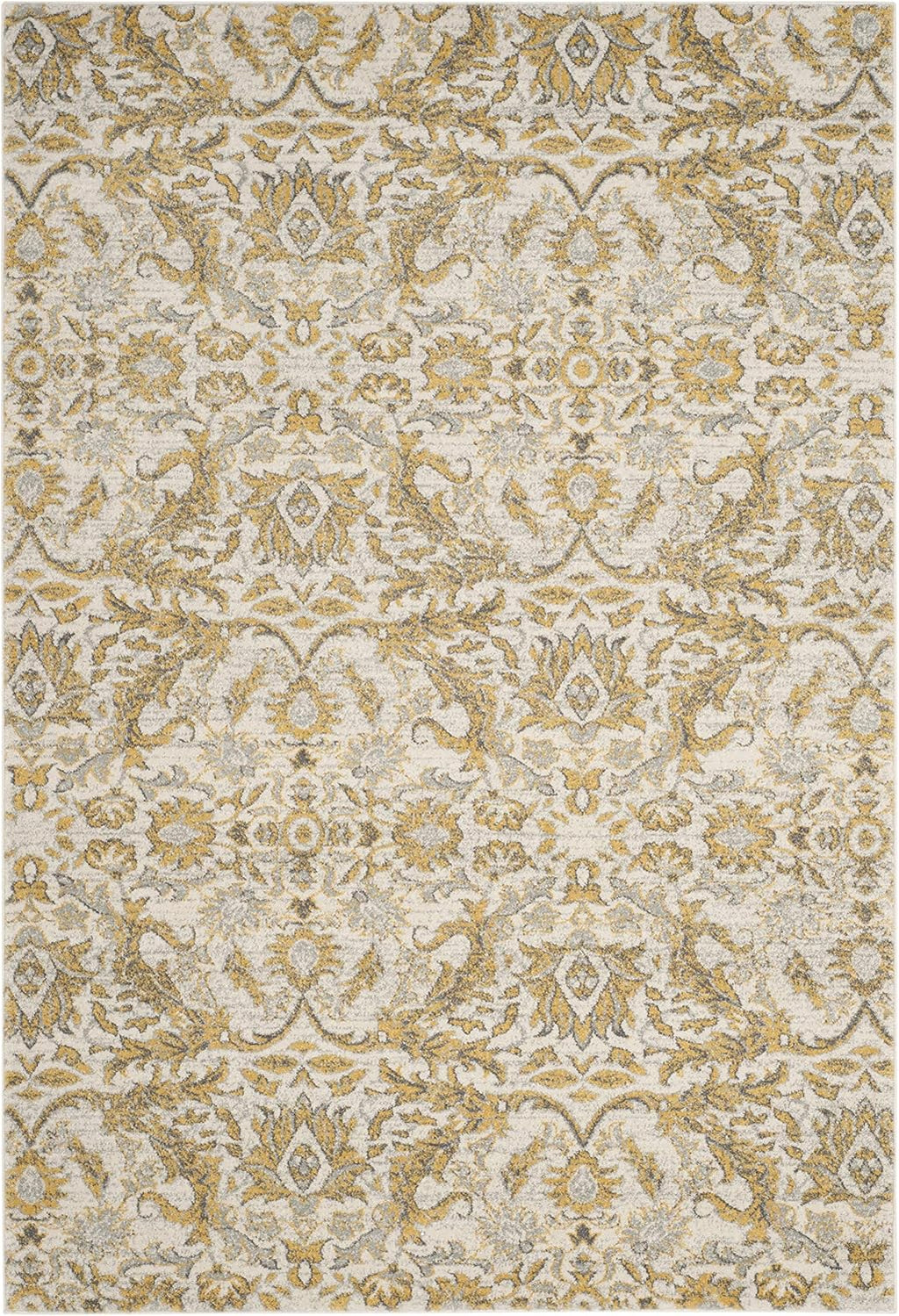 10' x 14' Ivory & Gold Area Rug D45191